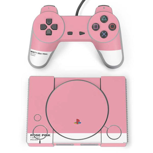 Rose Pink Color Palette PlayStation Classic Bundle Skin